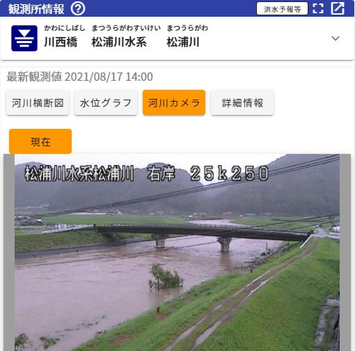 広島の松浦川のライブカメラや現在水位を見る方法は？